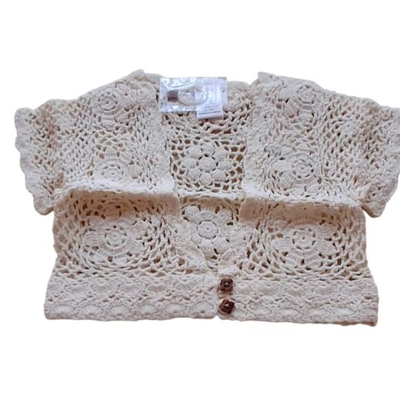 Gymboree Other - Gymboree Girls Bolero Savanna Sunset  Crochet Cardigan Shrug  Size 3T New